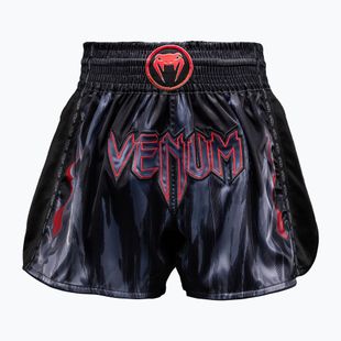 Pantaloni scurți de antrenament pentru bărbați Venum Demon Muay Thai black/grey