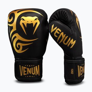 Mănuși de box Venum Mike Tyson Replica Boxing black/gold