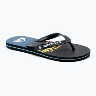 Șlapi de plajă bărbați Quiksilver Molokai Art SNDL albastru AQYL101264-BYJ1