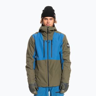 Jachetă snowboard Quiksilver Muldrow pentru bărbați verde EQYTJ03376