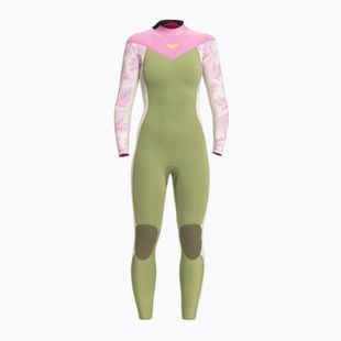 Costum de înot pentru femei ROXY 4/3 mm Rise BZ palmed out light gray