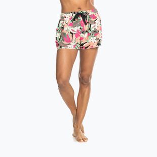 Pantaloni scurți pentru femei ROXY Coastline Ride anthracite palm song axs