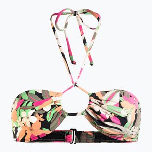 Partea de sus a costumului de baie ROXY Printed Beach Classics Halter anthracite palm song s