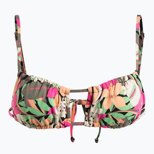 Partea de sus a costumului de baie ROXY Printed Beach Classics Bralette anthracite palm song s