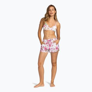 Șort de baie pentru femei ROXY Wave Printed 2 white happy tropical swim