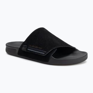 Papuci pentru bărbați Quiksilver Rivi Suede black 1