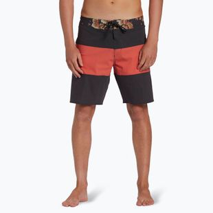 Billabong Tribong Pro pentru bărbați, pantaloni scurți de înot roșii spălați