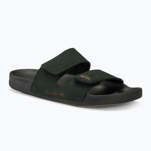 Quiksilver Șlapi de bărbați Rivi Leather Double Adjust negru 1