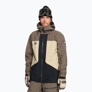Geacă de snowboard pentru bărbați Quiksilver Forever Stretch Gore-Tex canteen