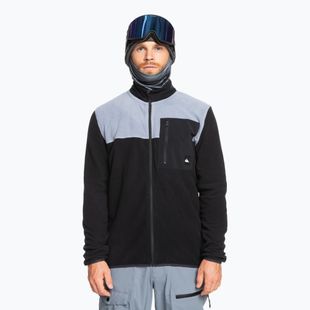 Bluză de snowboard pentru bărbați Quiksilver Aker Full Zip Fleece  true black