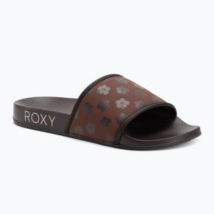 Papuci pentru femei ROXY Slippy IV brown combo