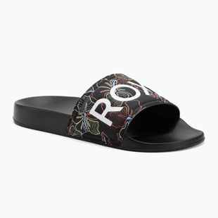 Papuci pentru femei ROXY Slippy II black multi camo