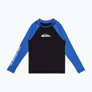 Longsleeve de înot pentru copii Quiksilver Everyday UPF50 black/nebulas blue