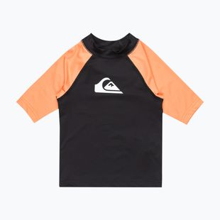 Tricou de înot pentru copii Quiksilver Everyday UPF50 black/melon