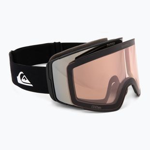 Ochelari de snowboard pentru femei Quiksilver Storm MG black/ black clux ml silver
