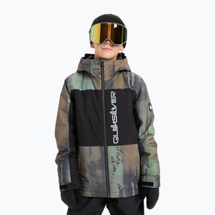 Geacă de snowboard pentru copii Quiksilver Side Hit Block bloomfade dark ivy
