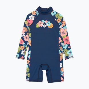 Salopetă pentru copii UPF 50+ ROXY Morning Flower Springsuit mood indigo morning flowers