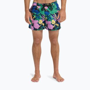 Pantaloni scurți de baie pentru bărbați Quiksilver Everyday Printed Volley 15" dark navy interact floral