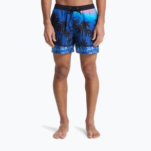 Pantaloni scurți de baie pentru bărbați Quiksilver Everyday Printed Volley 15" monaco blue thermotropics