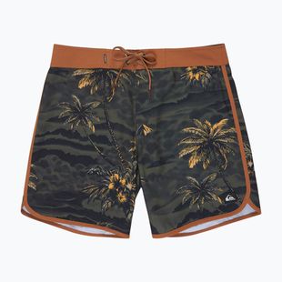 Pantaloni scurți de baie pentru bărbați Quiksilver Surfsilk Scallop 18" black sundown