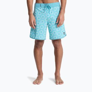 Pantaloni scurți de baie pentru bărbați Quiksilver Surfsilk Scallop 18" Aqua Ocean Mayhem