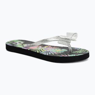 Șlapi pentru copii ROXY Lulu IV black multi 1