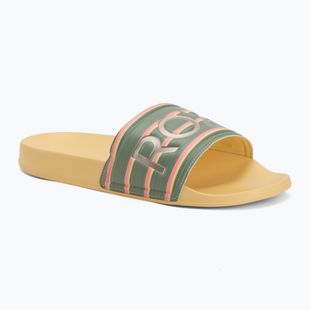 Șlapi pentru femei ROXY Slippy II Printed gold haze