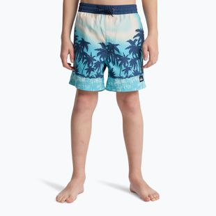 Pantaloni scurți de baie pentru copii Quiksilver Everyday Printed Volley 14" aqua thermotropics