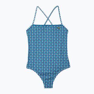 Costum de baie o piesă pentru femei Lacoste MF7264 mascarpone / sloe 0 / underground