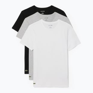 Tricou pentru bărbați Lacoste TH9007 3-bucăți white/silver chine/black
