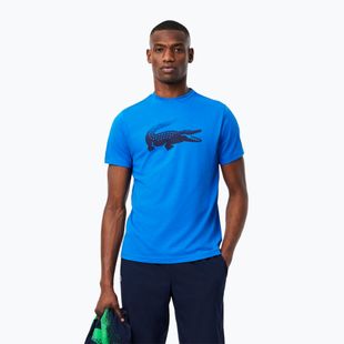 Tricou de tenis pentru bărbați Lacoste TH8970 gipsy albastru