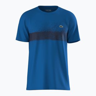 Tricou de tenis pentru bărbați Lacoste TH8986 gipsy blue/navy blue