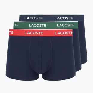 Boxeri pentru bărbați Lacoste 5H12997 3 perechi navy blue/green/red/navy blue