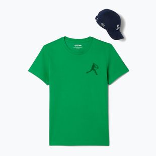 Tricou de tenis Lacoste pentru bărbați TH1044 calathea/verde