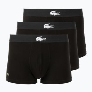 Boxeri pentru bărbați Lacoste 5H1291 3 perechi black/white/black/black