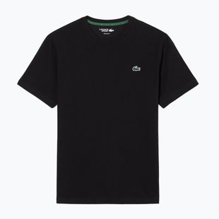 Tricou de tenis pentru bărbați Lacoste TH0003 black/lambʼs lettuce