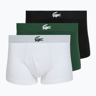 Boxeri pentru bărbați Lacoste 5H5441 3 pack white/green/black