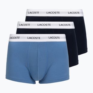 Boxeri pentru bărbați Lacoste 5H5150 3 perechi turquin blue/navy blue/navy blue