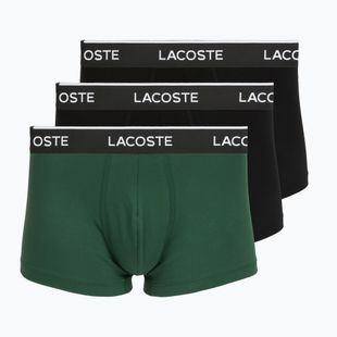 Boxeri pentru bărbați Lacoste 5H1300 3 pack black/green