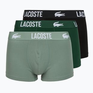 Boxeri pentru bărbați Lacoste 5H2393 3 pack lichen/green/black