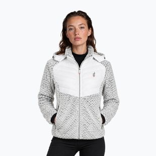 Geacă hibrid pentru femei Aulp Clem Hooded Hybrid white 1