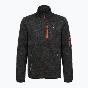 Bluză fleece pentru bărbați Aulp Navoy Melanged Knit black 1