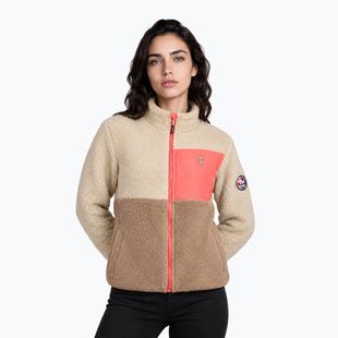 Bluză fleece pentru femei Aulp Vista Sherpa taupe 1