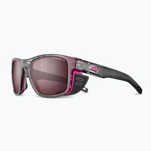Ochelari de soare Julbo Shield M Polarized HD shint translu gray/fluo pink