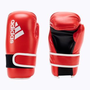 Mănuși de box adidas Point Fight Adikbpf100 roșii-albe ADIKBPF100