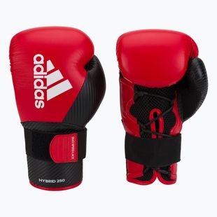 Mănuși de box adidas Hybrid 250 Duo Lace roșu ADIH250TG