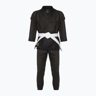 GI pentru jiu-jitsu brazilian pentru copii adidas Rookie negru/aur