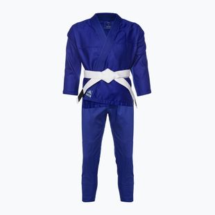GI pentru jiu-jitsu brazilian pentru copii adidas Rookie albastru/grișu