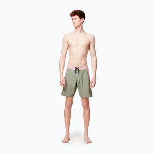 Pantaloni scurți de înot pentru bărbați Picture Journy 19'' cu spray verde