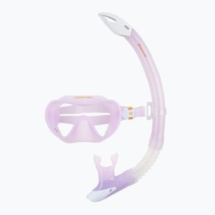 Set de snorkeling  Aqualung Combo Nabul mască + tub red/white